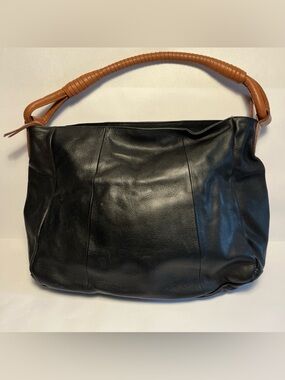 Ili New York Toronto Leather Tote Shoulder Bag Zip Closure Y2K Large